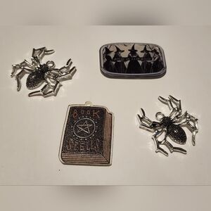 Witch Spider Charms Spells‎ Jewelry Making Beads Halloween Crafts DIY Beading